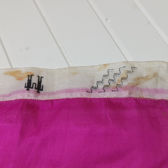 Vintage Ellensburg, WA rodeo pink silk scarf - Picture 6 of 8